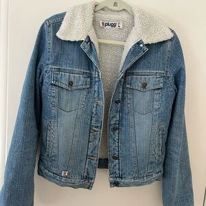 Plugg Denim Jacket with Sherpa Lining